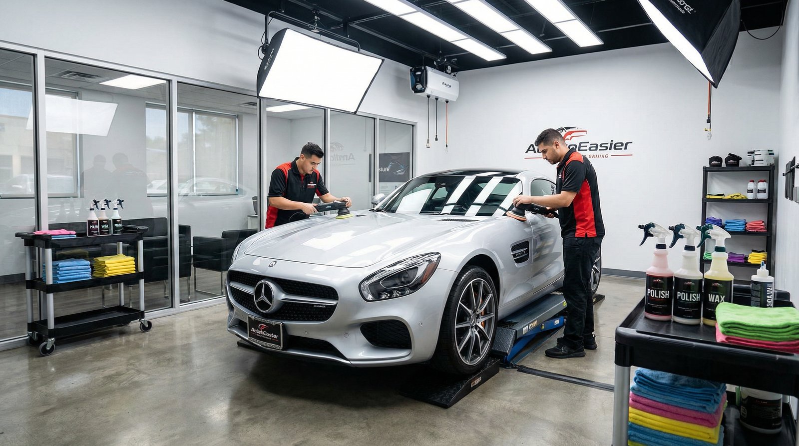 萝莉岛汽车美容视频